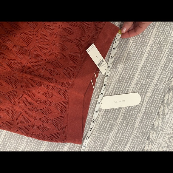 NEW Anthropologie Pointelle High Rise Wide Leg Stretch Knit Lounge Pants Crochet - Picture 15 of 16